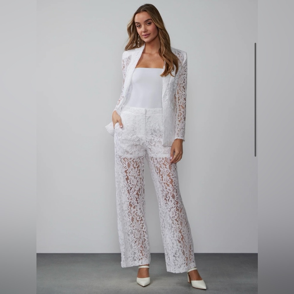 Lace Straight Leg Pant
